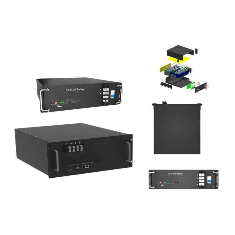 سیستم ذخیره انرژی باتری لیتیوم با ولتاژ بالا 50kWh Lifepo4 Rackmount برای کاربردهای صنعتی