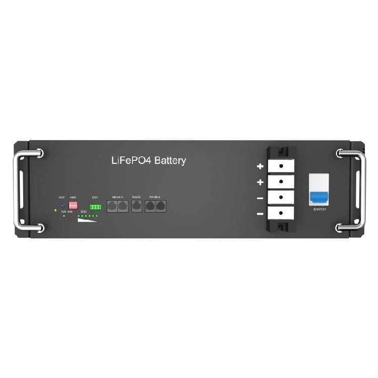 2560Wh 51.2V DC Rack Mount Lifepo4 باتری برای ذخیره سازی انرژی تجاری صنعتی